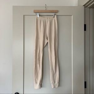 Noble Adult Waffle Thermal Pants Oat Milk
